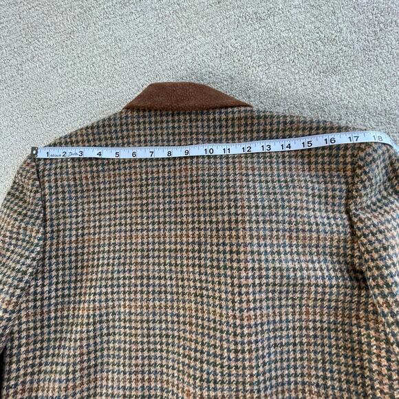 🔥VTG International Scene Wool Houndstooth Tweed Blazer Jacket Preppy Women 5/6 - Picture 14 of 16